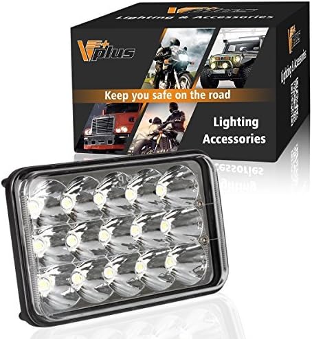 Partsam Sealed Beam 4x6 LED Headlights for H4651 H4652 H4656 H4666 H4668 H6545 Compatible with Kenworth T800 W900 T600, Peterbilt 357 378 379, Western Star 4900, C10 S10 (1pc)