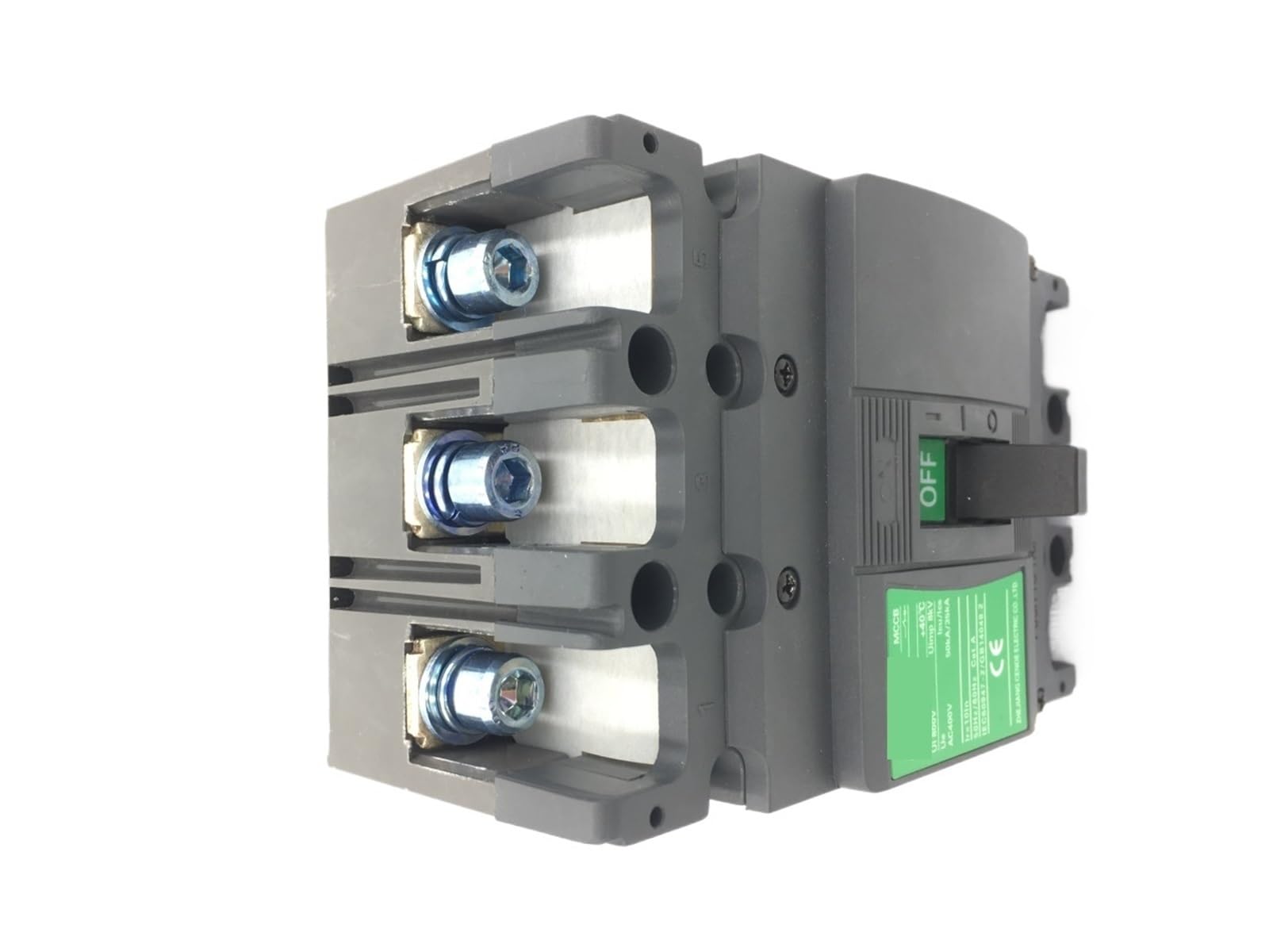 Interruttore automatico magnetotermico 16A 25A 63A 80A 100A 125A 3p con comoda scatola portamoduli già installata sganciatore/contatto ausiliario(60A with contact)