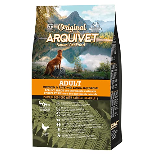 ARQUIVET Original Adult – Trockenfutter für ausgewachsene Hunde, Huhn und Reis, 3 kg, Hundefutter, Trockenfutter für Hunde – alle Rassen – natürliche Inhaltsstoffe