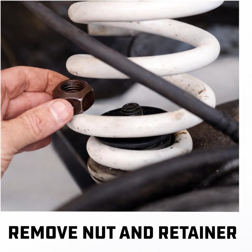 Powerbuilt Strut Coil Spring Compressor Tool Kit, Compress, Remove and Install Vehicle Strut and Coil Springs Set for Vehicles, Storage Case 648628, Black