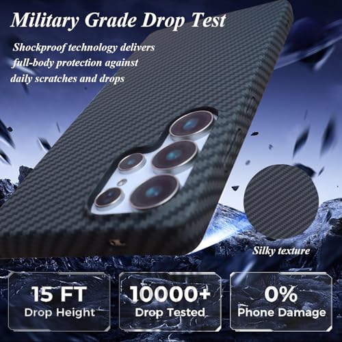 Coque carbone Samsung S22 Ultra fine MagSafe rigide anti-rayures - 2