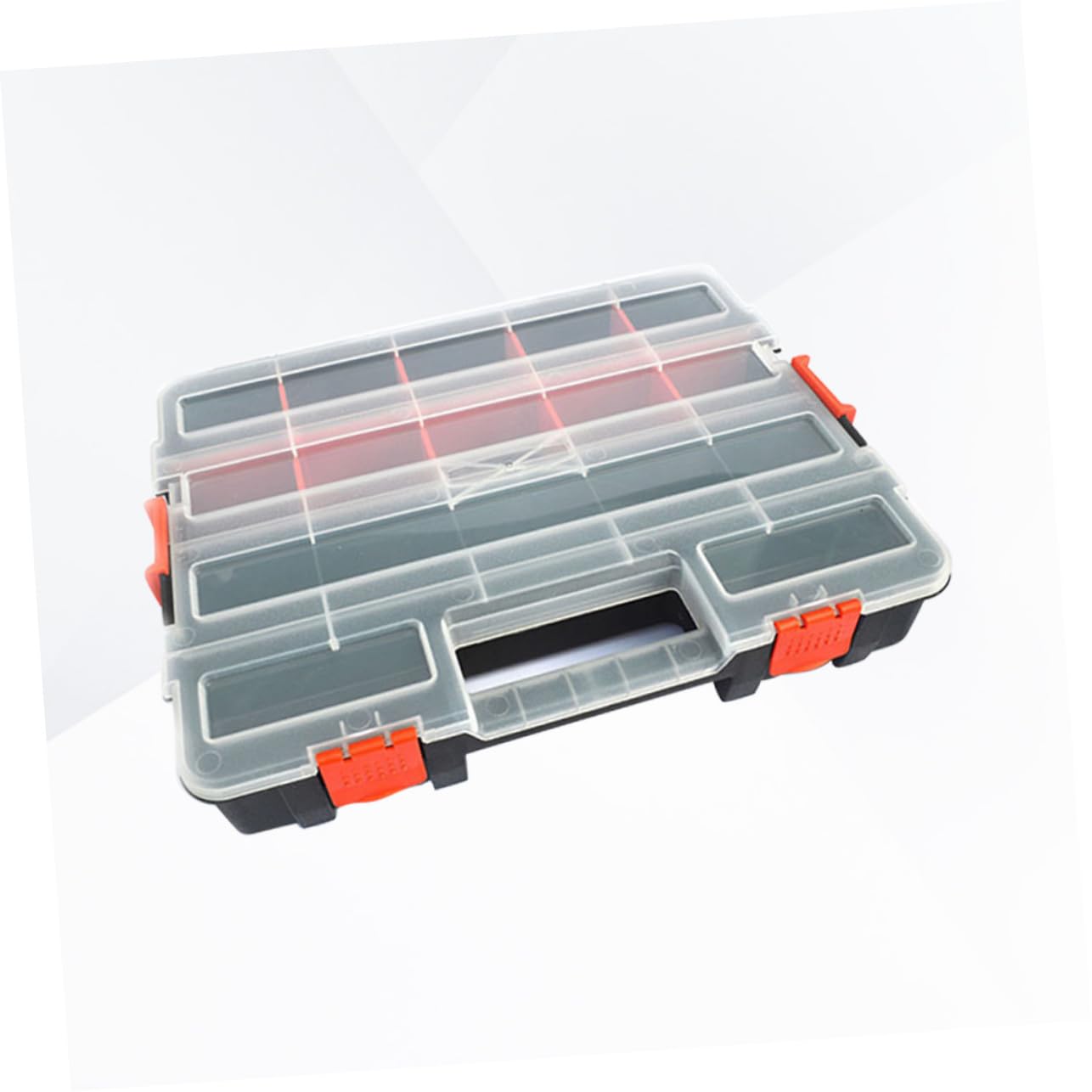 Homoyoyo - Estuche organizador de tornillos caja de componentes electronicos portable compartimentos soporte de tornillo con cubierta Caja de almacenaje Componente electrónico