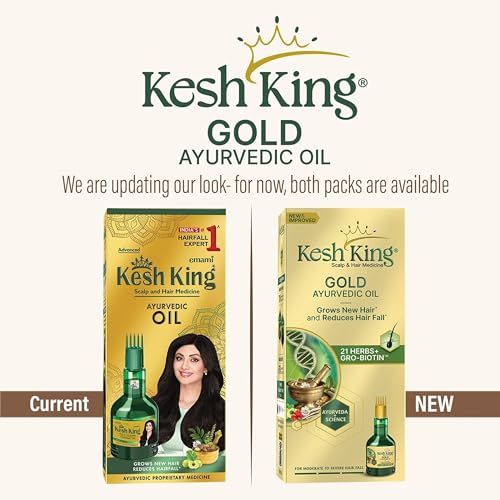 Kesh King Ayurvedic Hair Oil | Herbal Oil with Bhringraj & Amla | Enhance Hair Growth | Reduce Hairfall | Nourishes Scalp | Provides Long & Thick Hair | 10.14 Fl Oz/300ml - Image 3