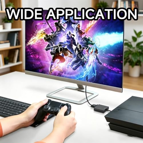 Adapter HDMI na VGA, 2 sztuki, 1080p Full HD konwerter wtyczka na gniazdo, adapter vga na hdmi do komputera stacjonarnego laptopa, monitora, projektora, HDTV, Chromebooka, Raspberry Pi, Roku, Xbox