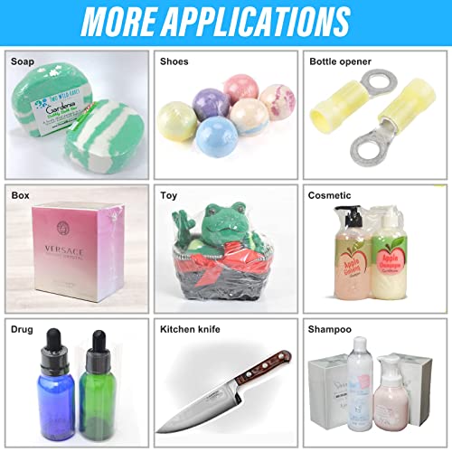 Shrink Wrap Bags, 400Pcs 4X6 Inch Heat Shrink Wrap Bags Sleeves For Soap Kit - Bath Bomb - Jars - Bags - Soap Shrink Wraps For Homemade Soap Clear Gift Bags #TOP5
