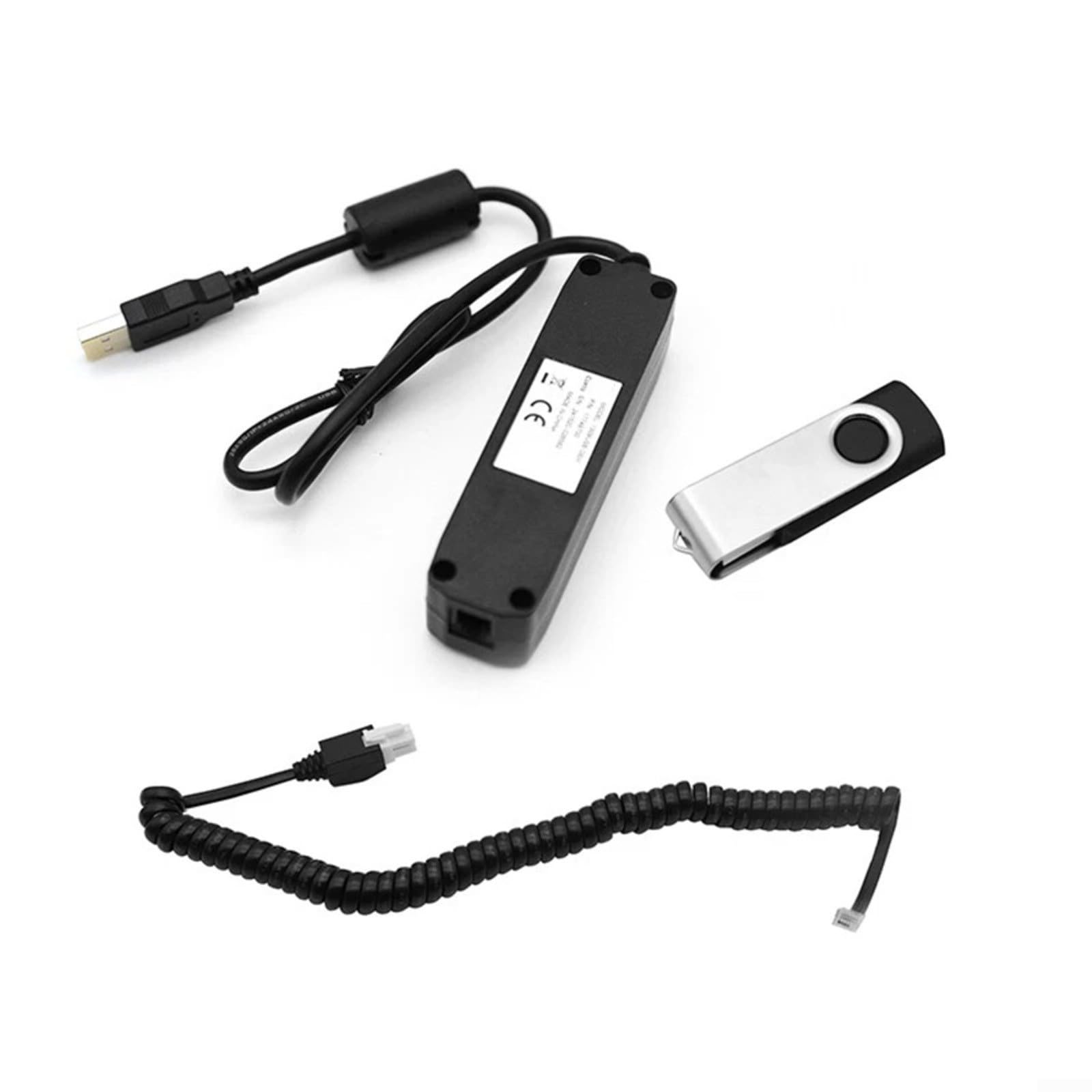 PC Programmiergerät 1314-4402 Für Curtis Steuergeräte Mit 1309 USB Interface Box Kabel Ersatz Für 1314-4401 Diagnose Software Tool Für Windows Kompatibel Schwarz ABS Industriezubehör Für Motoren