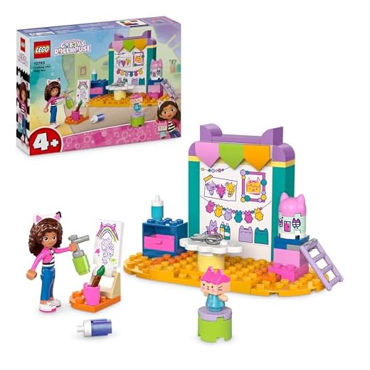 LEGO Gabby’s Dollhouse Crafting with Baby Box Toy for 4 Plus Year Old Kids, Girls & Boys, Preschool Learning Toys for Imaginative play, Birthday Gift Idea 10795