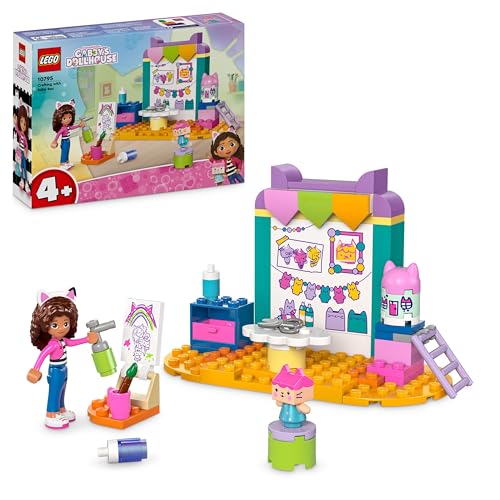 LEGO Gabby’s Dollhouse Crafting with Baby Box Toy for 4 Plus Year Old Kids, Girls & Boys, Preschool Learning Toys for Imaginative Play, Birthday Gift Idea 10795