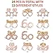 Guiruiy 24PCS 60th Birthday Paper Eyeglasses Decorations for Women, Pink Rose Gold Happy 60th Birthday Eyeglasses Party Supplies, Funny Sixty Year Old Birthday Glasses Photo Props Decor