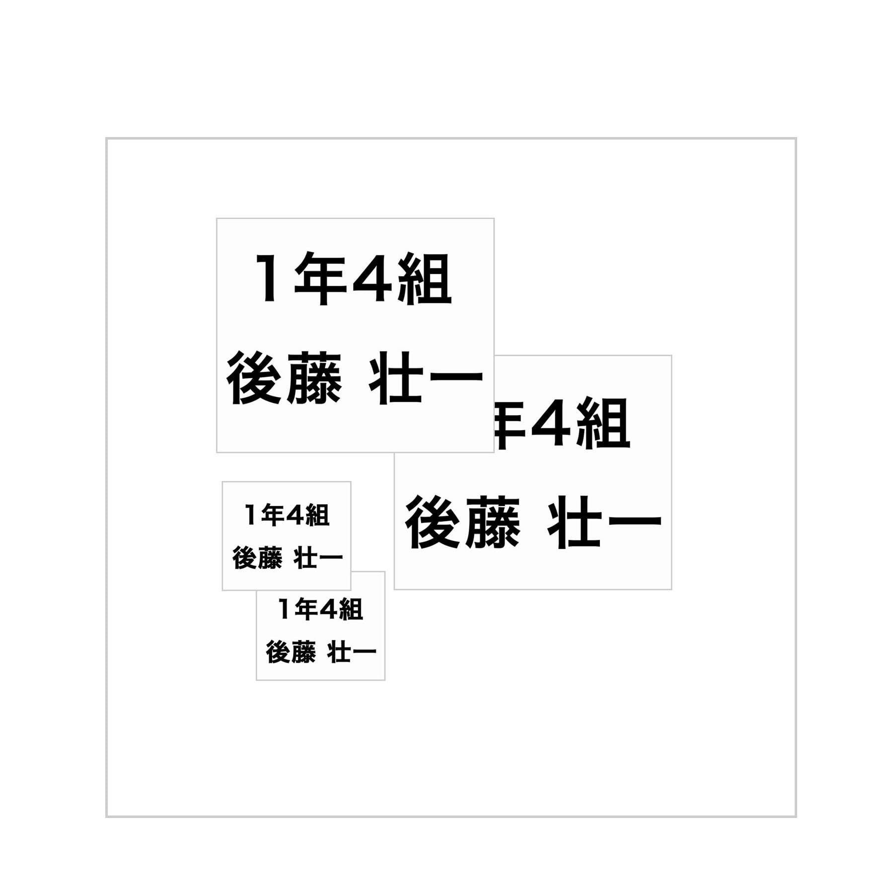 Amazon | 文字のみ貼れる！ゼッケン転写シール！ アイロン 【ゴシック