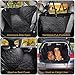 SHINE HAI Dog Car Seat Covers with Side Flaps, Nonslip Backing, Waterproof & Scratch Proof Hammock Convertible, Machine Washable Pet Backseat Cover for Cars Trucks and SUVs