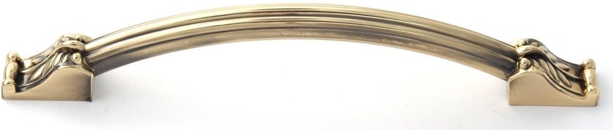 Alno D1476-8-PA Fiore Traditional Appliance Pull, Polished Antique