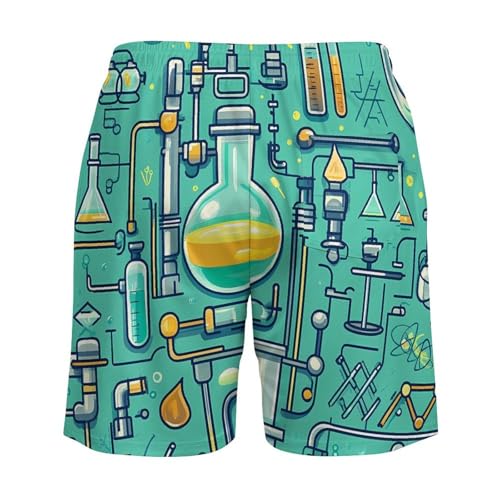 Scientific Instrumen Beach Shorts for Men Swim Trunks Quick Dry Swim Shorts with Compression Liner Pocket4