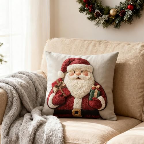 Housses de coussin de Noël lot de 4 idée cadeau pour maison et chambre - 3