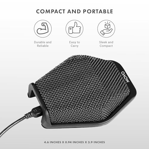 Microfone USB de conferência Movo MC1000 para computador desktop e laptop com alcance longo de 180°