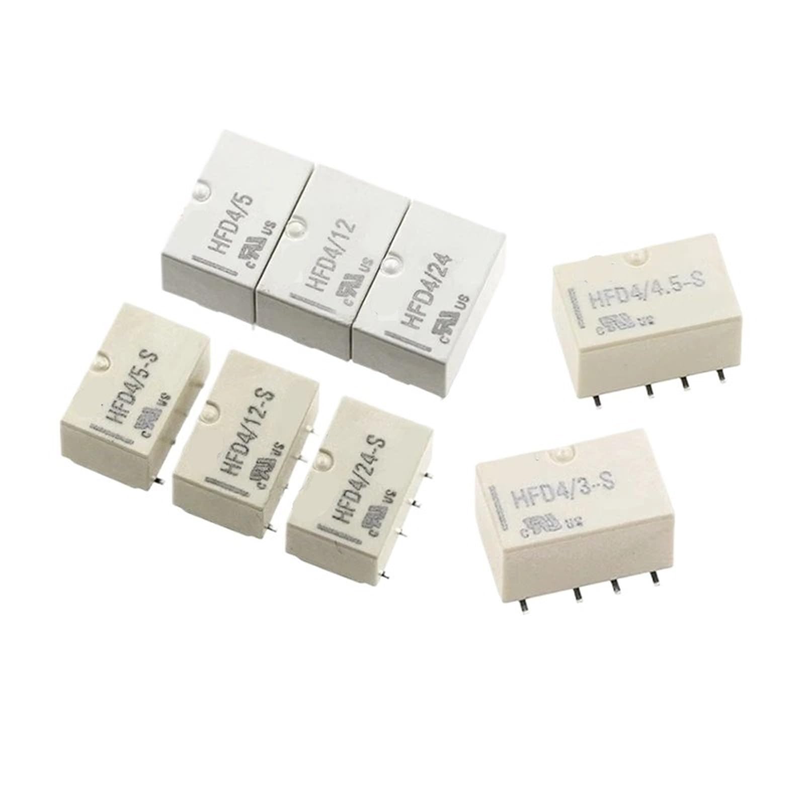 Relais HFD4 anti-interférence 24V 12V 5V CMS pour signal propre