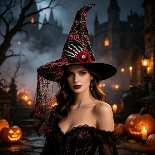 BJUTIR Wizard Hat For Adult Halloween Costume Witch Hat Cosplay Accessory - image 3