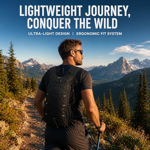 Sac à dos randonnée imperméable 20L haut de gamme durable pour trekking et cyclisme