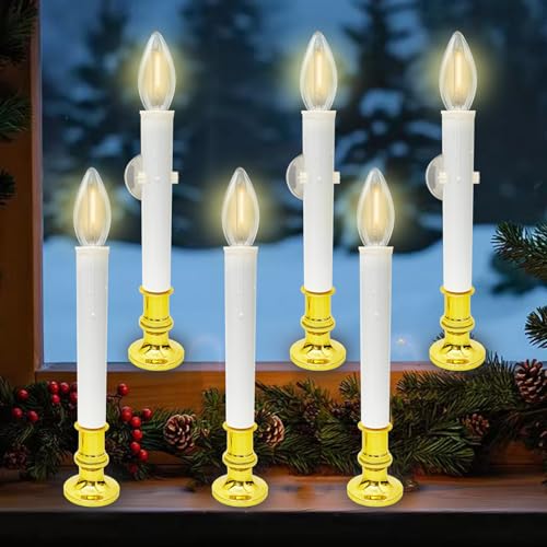 Velas LED de Navidad sin llama ni fuego, velas seguras con temporizador