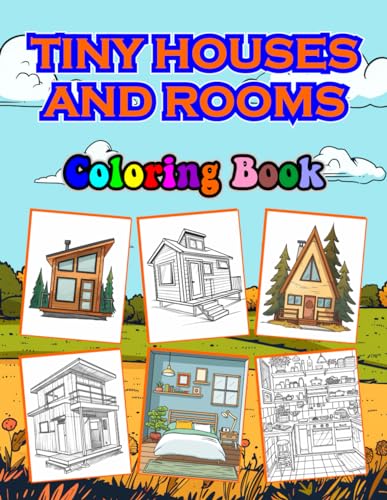 Tiny Houses And Rooms Coloring Book (Coloring Books)