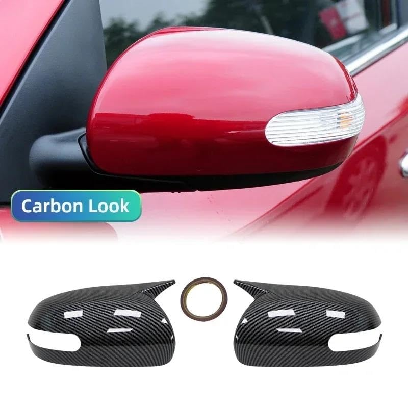 Coque rétroviseur pour KIA Ceed 1 et Forte look carbone