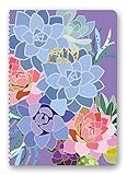 Orange Circle Studio 2019 On-Time Weekly Planner, August 2018 - December 2019, Succulent Paradise