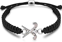 Vista 1 de Pulsera con dije de hockey sobre hierba Sportybella - Ajustable para niñas con dije de palo, joyería regalo para jugadoras, equipos y entrenadores