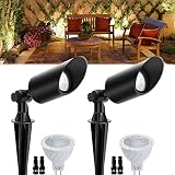 Landscape Lighting 12V 6W Low Voltage Landscape Lights Waterproof for Yard Lawn Patio Garden with 30
