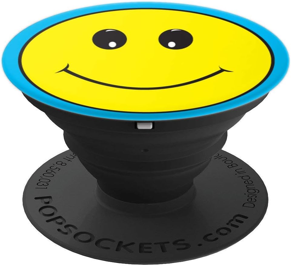 Classic Smiley Face PopSocket. Classic Happy Face PopSocket - PopSockets Grip and Stand for Phones and Tablets
