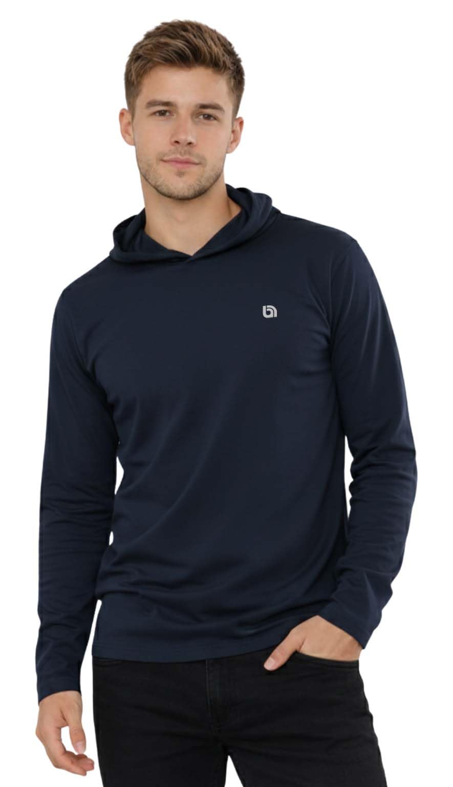 biyya® Men's Pullover Hoodie Long Sleeve Hooded for Gym & Everyday Wear S-3XL (UK, Alpha, XXL, Regular, Regular, MHTS-177-C)
