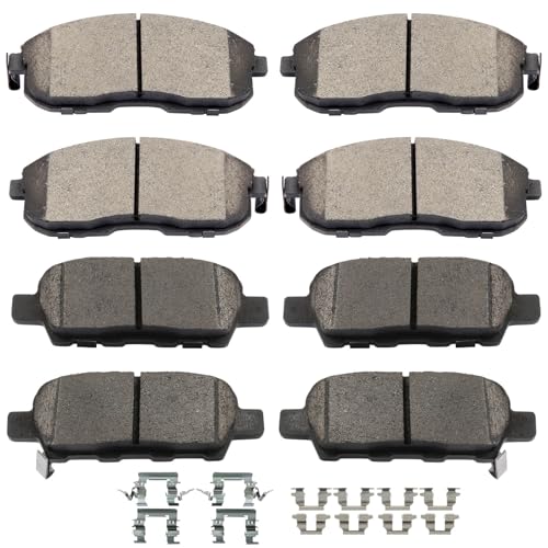 Image of SCITOO D815 D1288 8PCS Front and Rear Ceramic Brake Pad Sets | Fit 2007-2009 For Nissan For For Altima 2.5L,2007-2009 For For Altima 3.5L,2007-2012 For For Sentra 2.5L
