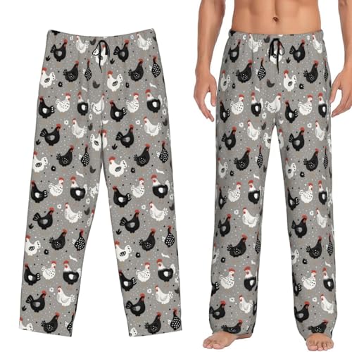 Dujiea Men's Pajama Pants With Pockets, Sleepwear Stretch Drawstring Lounge Bottoms Wide Leg Comfy Sleep Pj Bottoms Women2
