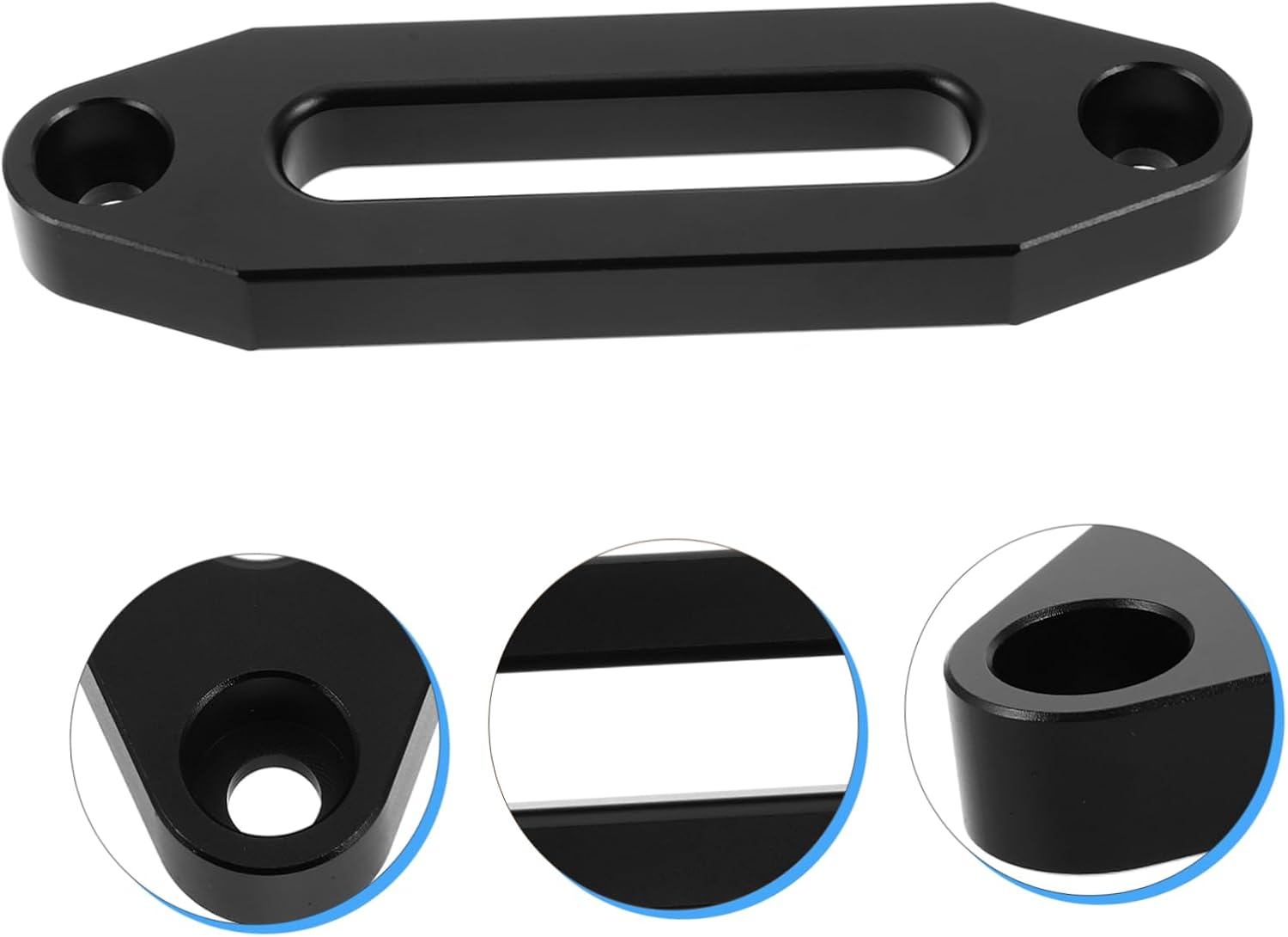 VALICLUD Vehicle Winch Fairlead Durable Hawse Fairlead for Off Road Towing Winch Accessory User Friendly Design for Outdoor Adventures Versatile Fairlead Tool