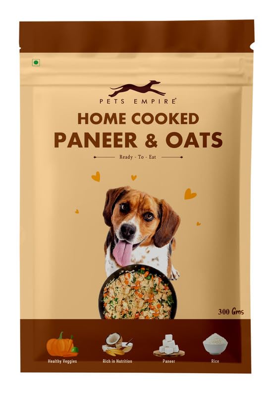 Pets Empire Homecooked Fresh Food Paneer & Oats Khichdi, a Complete Meal for Puppy & Adult Dogs (300gms) (Pack of 1) (B0CJ6RTZQN) Amazon Price History, Amazon Price Tracker