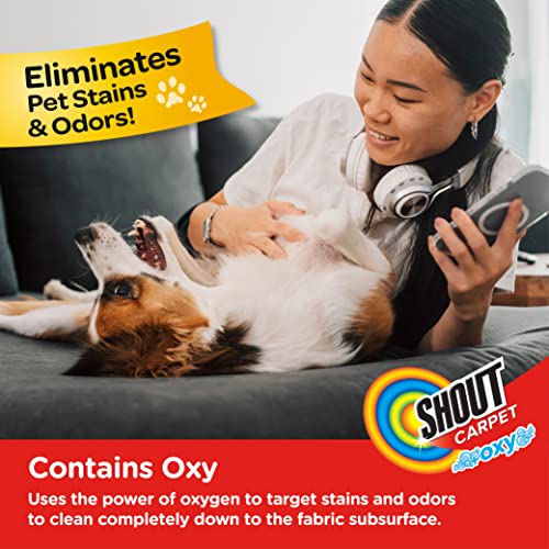 Shout Carpet Aerosol Stain and Odor Foaming Spray with OXY Power | Completely Removes Tough Urine Stains & Prevents Pet from Remarking | Safe for Kids & Pets | Fresh Scent - 22 oz, 4 Pack - Thumbnail 4