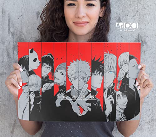 Image of AD INFINITUM Anime jujutsu kaisen 300 gsm Paper Wall Poster, Multicolor | 13 x 19 inches | (JUJUTSU KAISEN -2)
