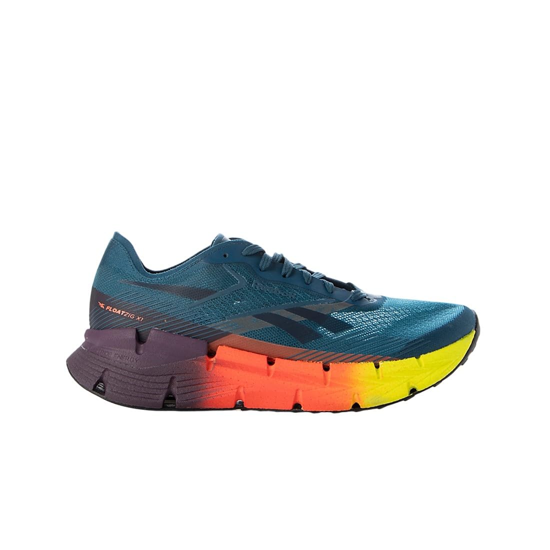Reebok FLOATZIG X1 Escape Blue/DIGITL Lime/Coral Unisex Running Shoes