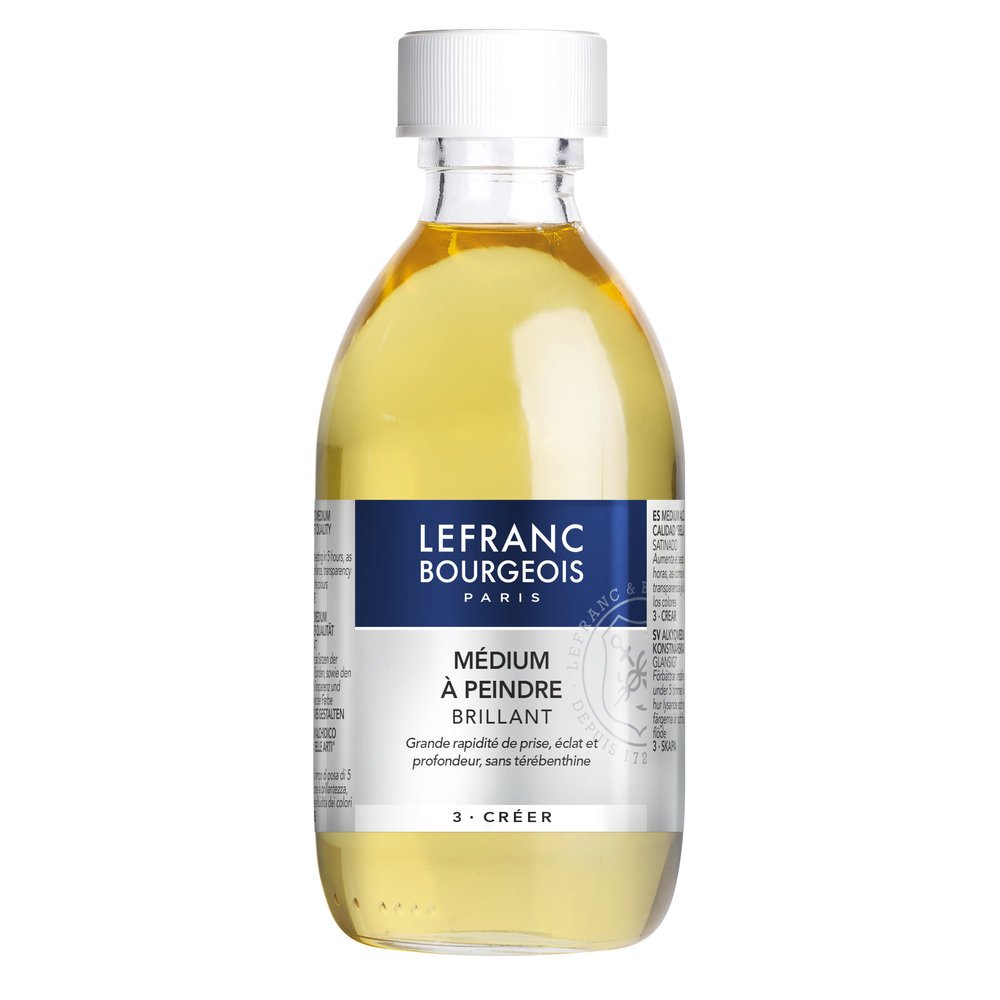 Lefranc & Bourgeois Colourless Painting Agent for Oil Paints in 250 ml Bottle