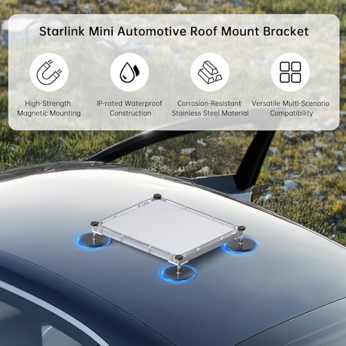 Fixation Starlink Mini sans perçage pour sécuriser votre antenne
