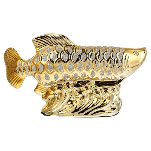 Poisson décoratif en céramique Gatuida petit format pour bureau