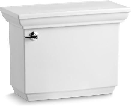 Kohler K-4434-0 Memoirs 1.28 Gallons Per Flush Toilet Tank with Stately Design, White, One Size