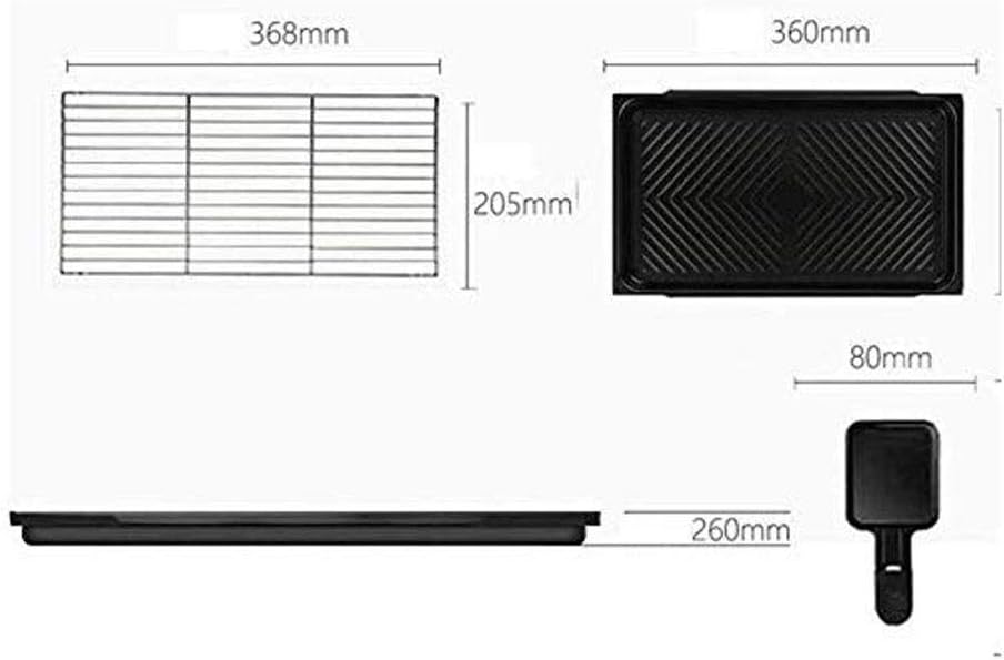 Barbecue Machine，Electric Grill Tabletop BBQ,Plates,Clean Easy,Great Party， Thermostatic Heat Control