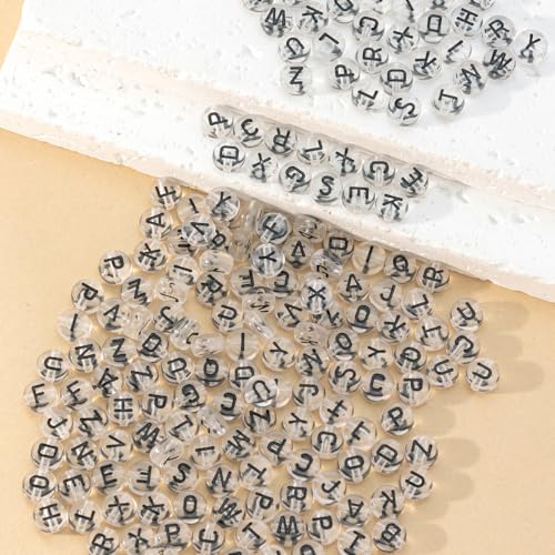 Cuentas redondas con letras DAHI, el regalo ideal para crear pulseras personalizadas 7