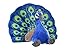 Produktbild Wild Republic 13812 Plüsch Pfau, Cuddlekins Kuscheltier, Plüschtier, 30cm, grün-blau, 30 cm