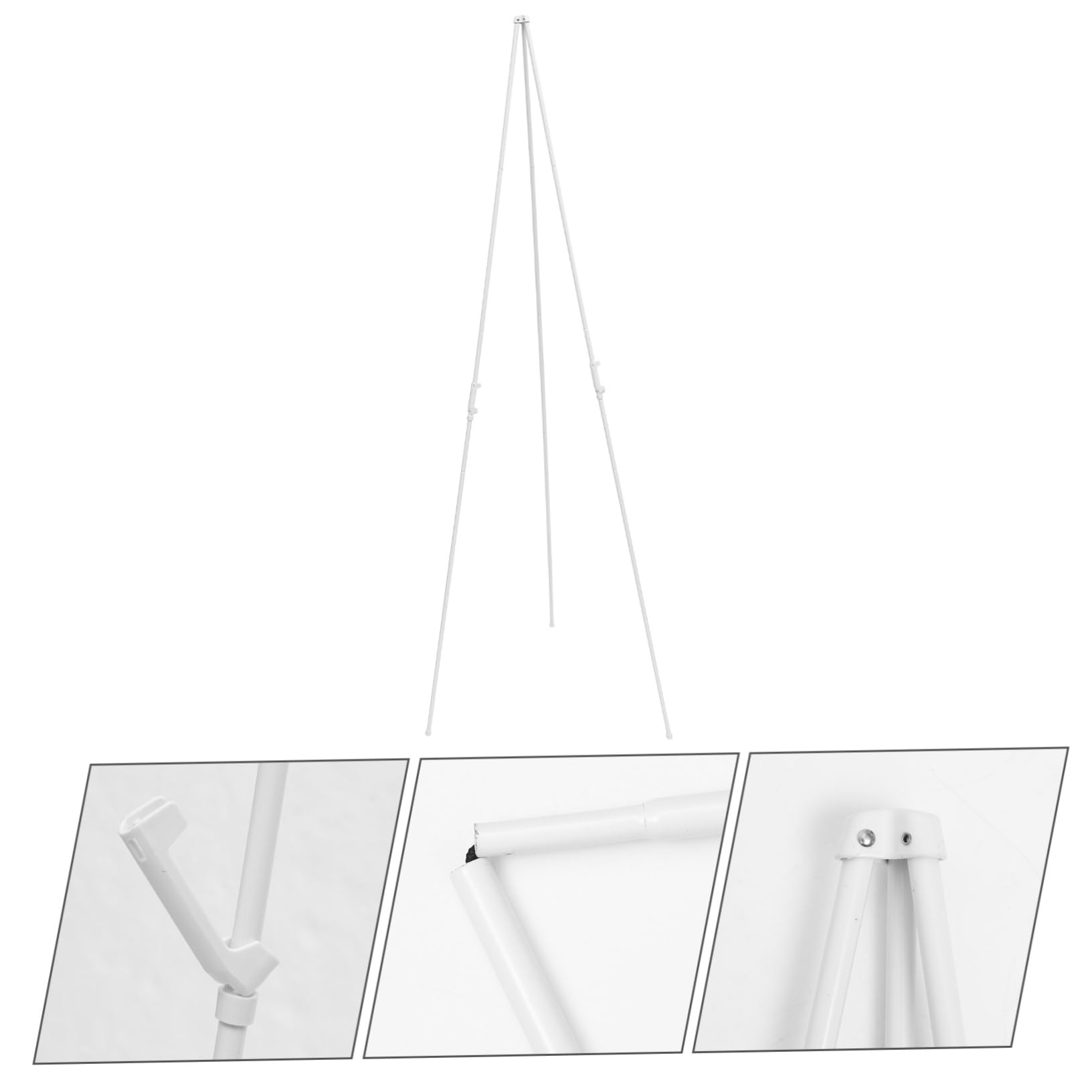 Caballete de Exhibición Plegable de Metal para Pinturas | Lienzo, Uso Sobremesa Suelo, Estructura Estable y Formato Multifunción