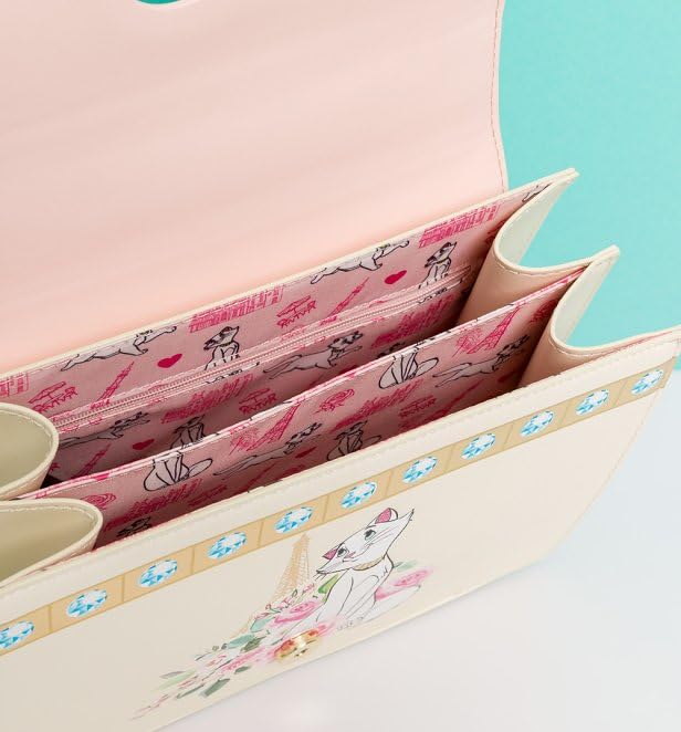 Loungefly Aristocats Duchess in Paris Floral AOP Crossbody3