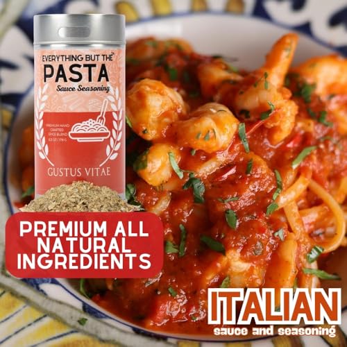 Image of Gustus Vitae | Everything but the Pasta Sauce | Gourmet Italian Seasoning | Authentic Italian Spice Blend | Non GMO | No MSG | No Fillers | Handmade in USA | Magnetic Tin | Small Batch | All Natural