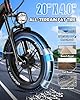 W Wallke 2025 Peak 3200W Long Range Electric Bike for Adults 200 Miles, Sam-sung-Cell Battery 48V 60Ah/40Ah, APP Control 34MPH Fast Ebike, 20" Fat Tire Hydraulic Brake Stepthru E Bike, 7 Speed, UL2849 #4