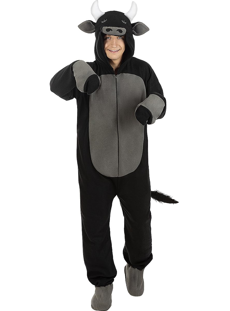 Funidelia | Disfraz de toro para hombre y mujer Animales - Disfraz para adultos y divertidos accesorios para Fiestas, Carnaval y Halloween - Negro