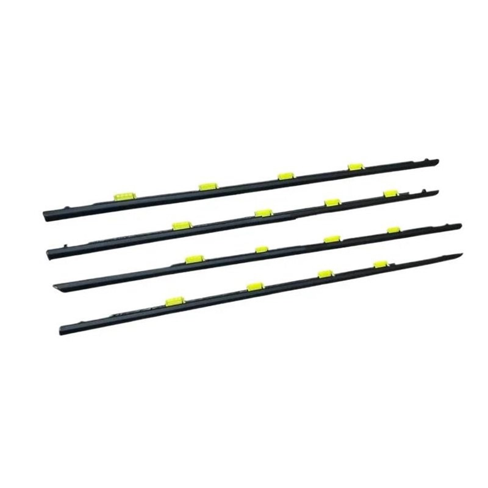 Qibbei One Color 4 Pieces For Civic Sedan Ek4 1996 1997 1998 Car Outside Moulding Weatherstrip 1 Kit 72450-S04-003 101Cm 93Cm